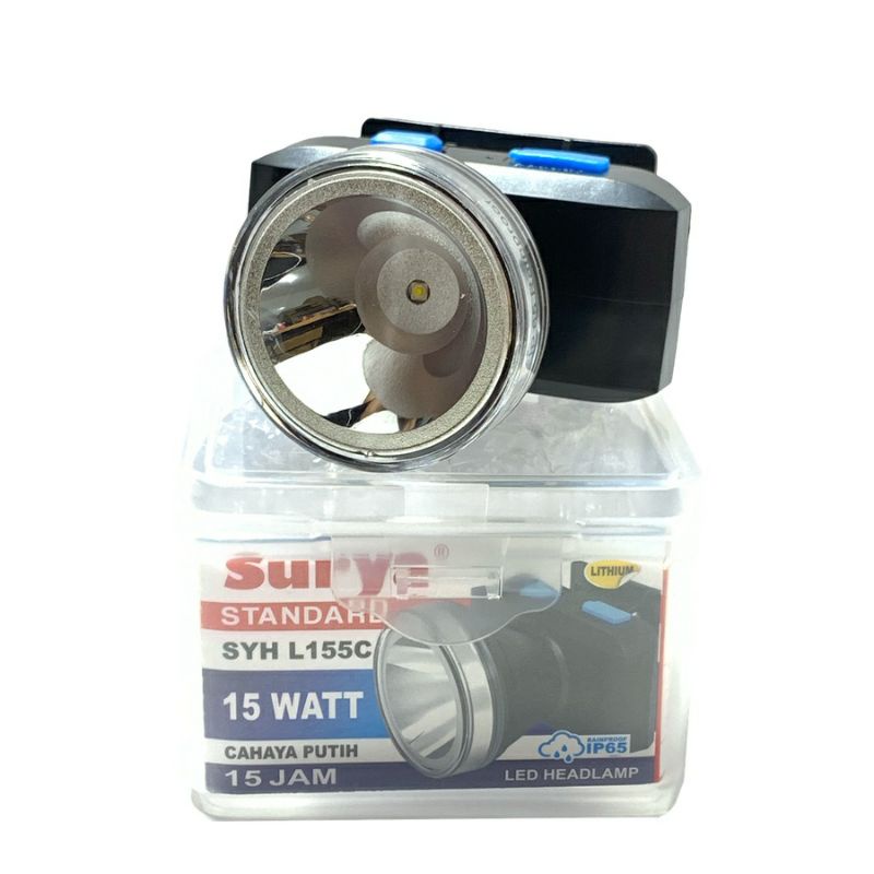 Senter Kepala Surya 15 Watt SYH L155C Cahaya Putih Waterproof Tahan Air 15 W