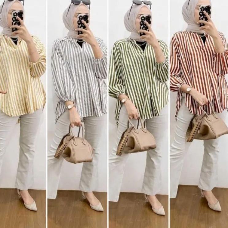 Grosir Favorit Terlaris Setelan Polos Viral Premium//One set polos Rachel Crincle