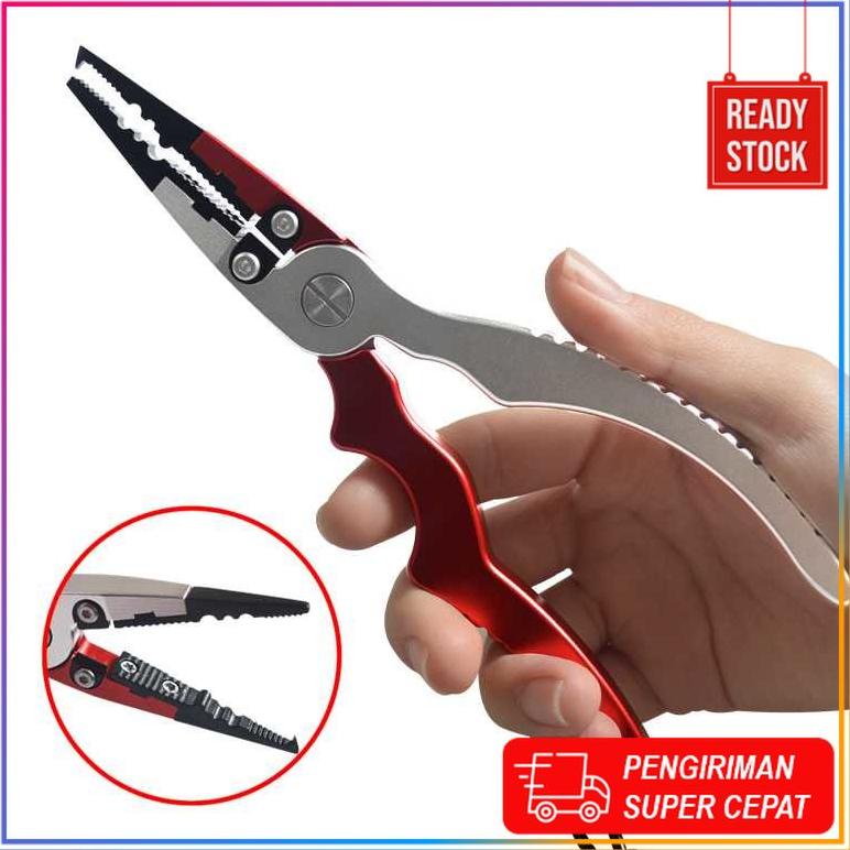 Tang Pemotong Kail Pancing Aluminium Fishing Pliers Hook Remover Toko Pancingan Alat Pancing Mancing