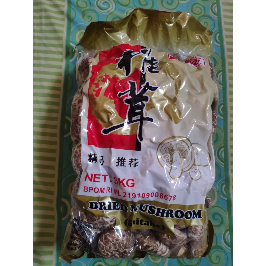

Jamur Siangku Kering 250gr Payung Shitake Hioko Su Mushroom Wangi