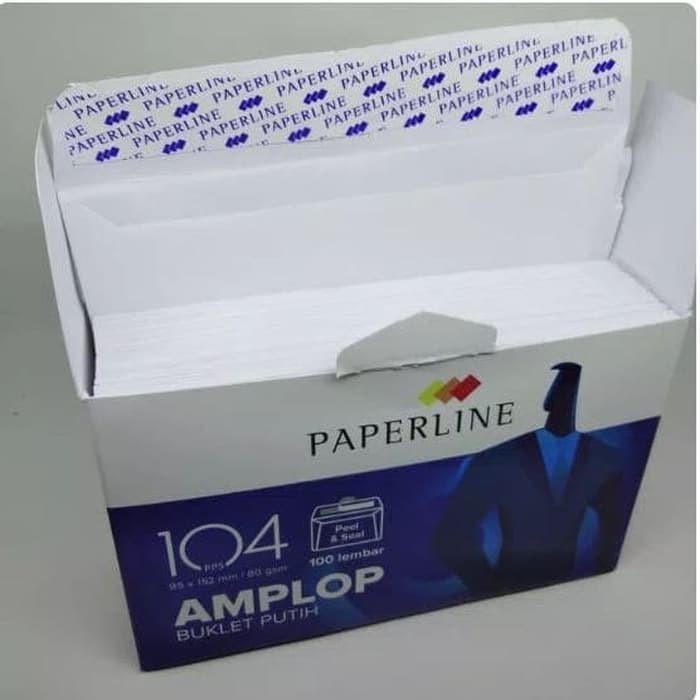 

Amplop Putih Papperline 104 PPS em Perekat Not Merpati