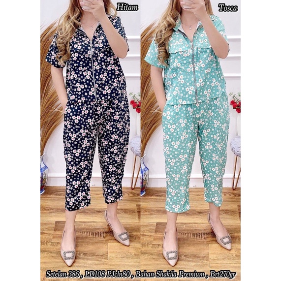 SETELAN 386 SETELAN WANITA IMPORT BAHAN SHAKILA PREMIUM