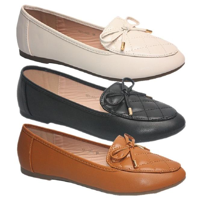 Promo Dr. Kevin Sepatu Wanita Hak Rata Treples Ballerina Flat Shoes 551-103