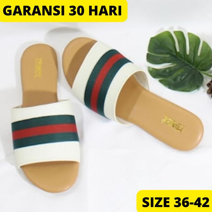 Promo Sandal Wanita Flat Teplek Cewek Casual Terbaru Berkualitas size 41 42