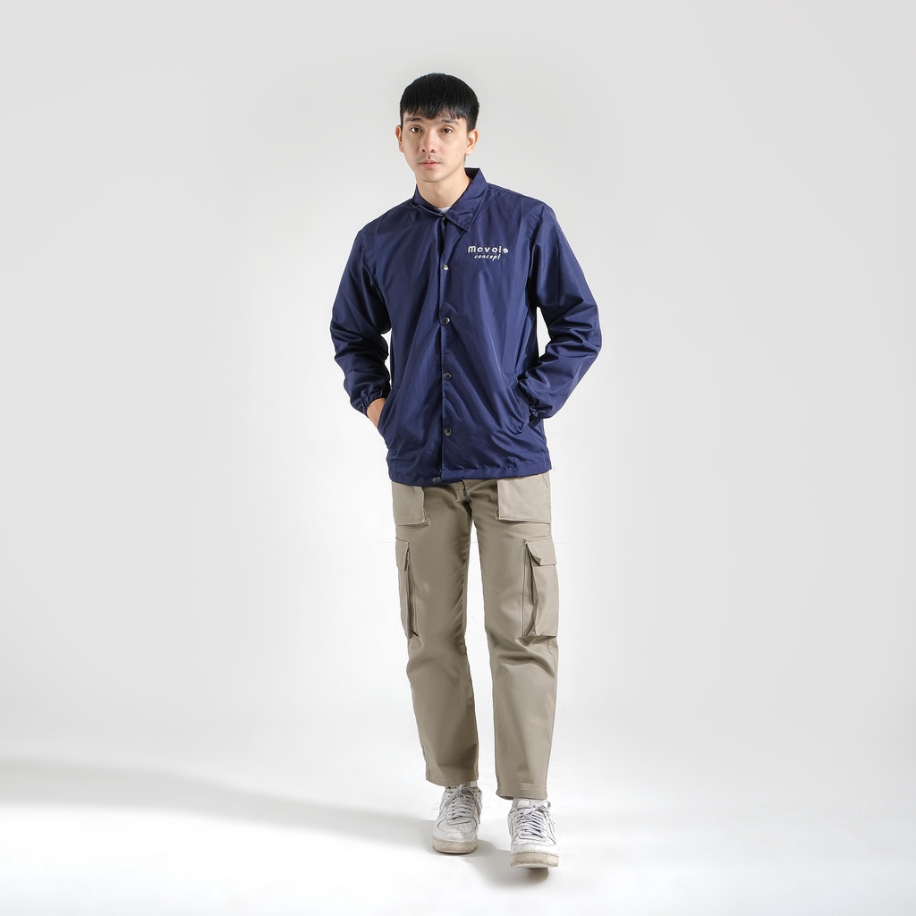 Mcvois Jaket Coach Pria Navy Premium Distro