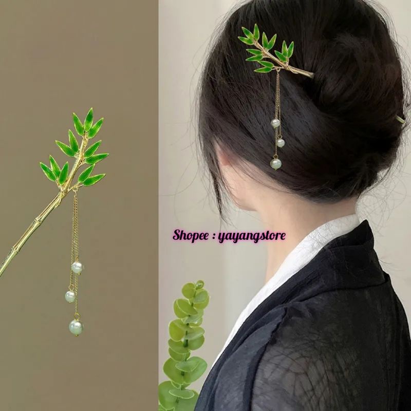 Tusuk Sanggul / Hair Stick / Hair Pin / Tusuk Konde Sanghai Sangjit Wanita Bandul