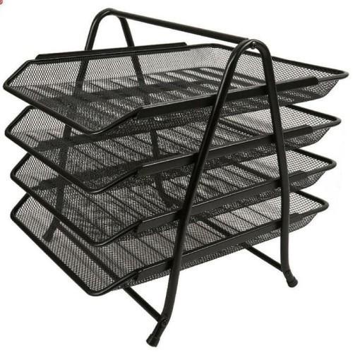 

Shenar, Rak Dokumen Kertas 4 Susun / Tempat File Dokumen / Letter Tray