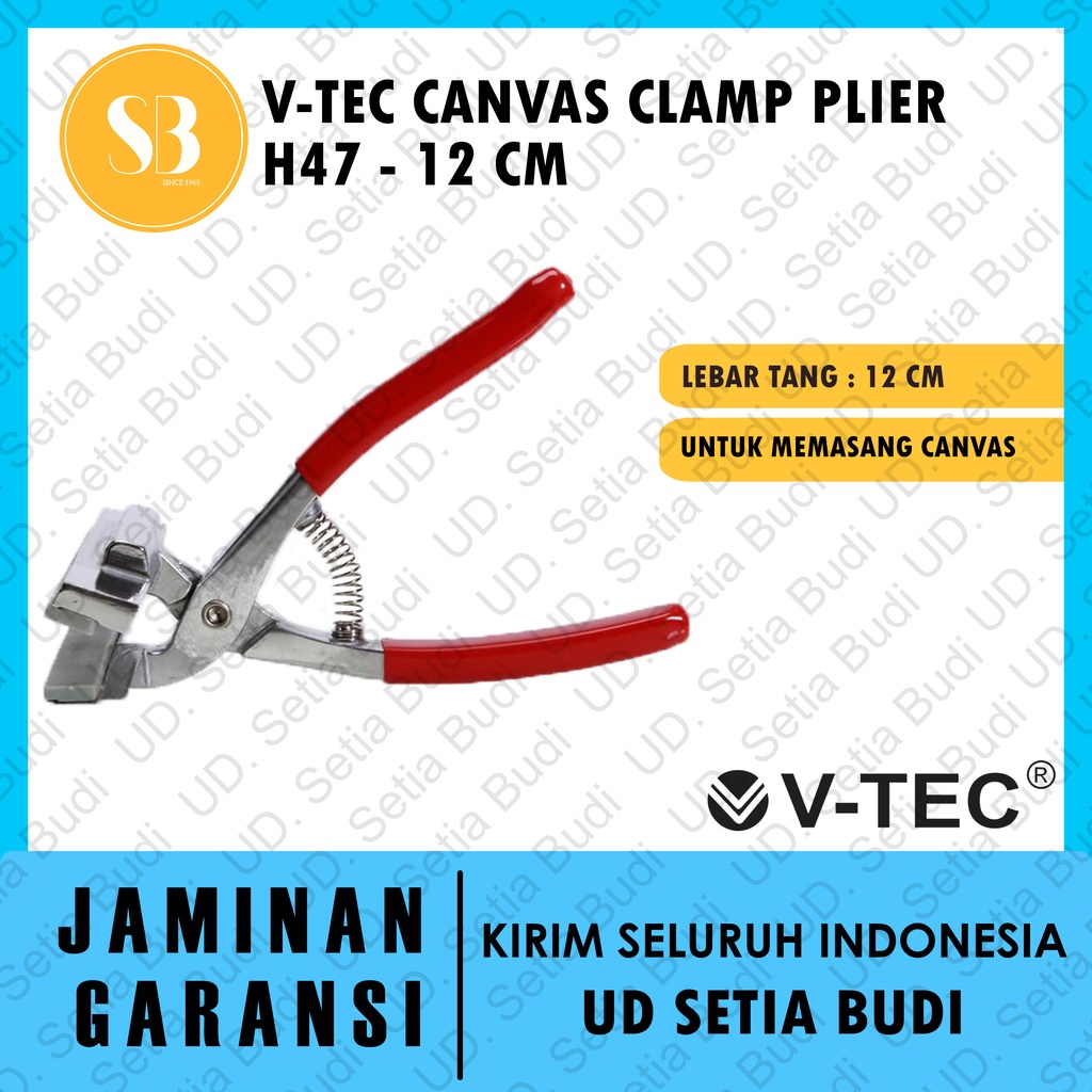 V-Tec Canvas Clamp Pliers 12cm / Tang Kanvas V-tec H47-12 cm