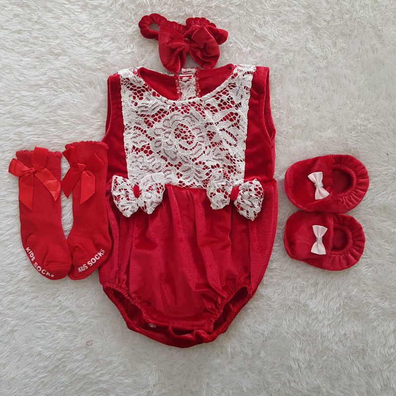 Baju Bayi Felvet Lace Jumper