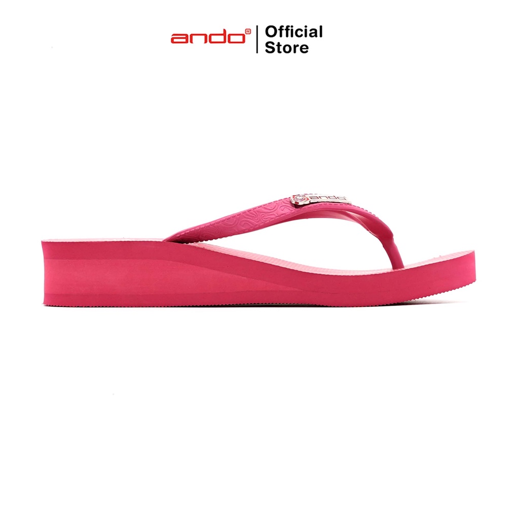 Ando Official Sandal Jepit Nice Queen Wanita Dewasa - Fuchsia