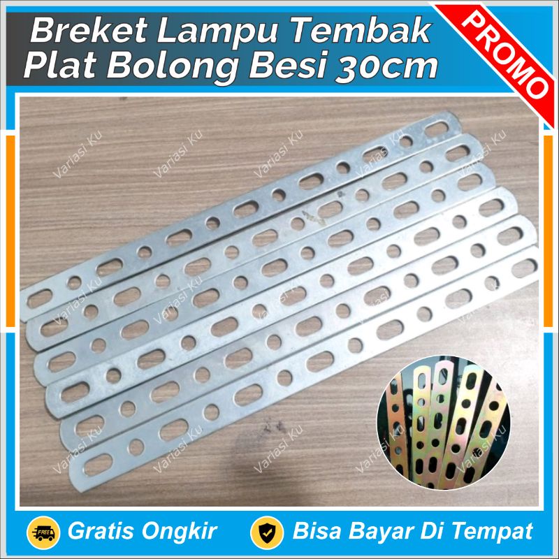 BREKET BRACKET DUDUKAN TATAKAN PLAT BAHAN BESI BOLONG UNTUK LAMPU TEMBAK SOROT MOBIL MOTOR UNIVERSAL
