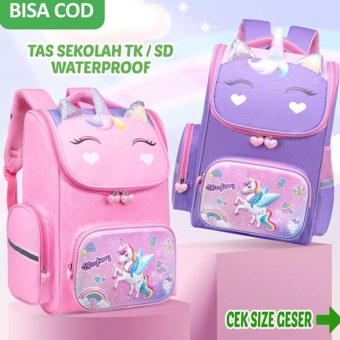 Tas Sekolah Unicorn Ransel Sekolah Anak SD TK Import Tas Unicorn anak