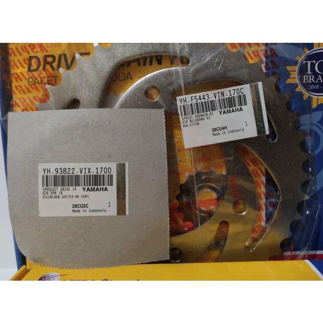 Gearset Gir Gear Set Aspira New Vixion Advance (Nva)