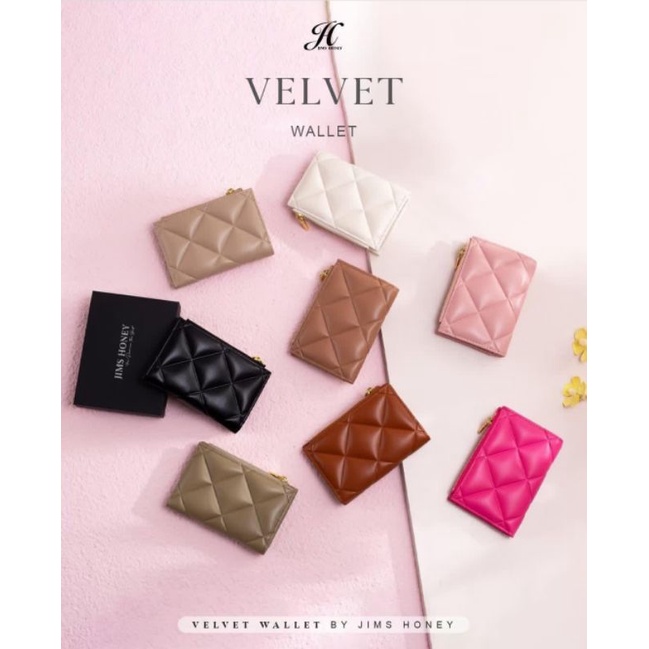 VELVET WALLET JIMS HONEY, DOMPET MINI JIMS HONEY