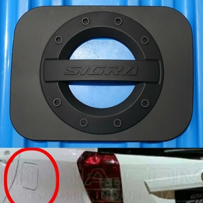 PAKET Cover Handle Outer & Tangki Hitam Doff Mobil Sigra 2016-2021 -