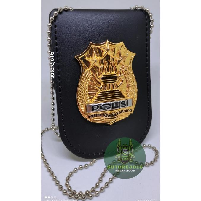 

kalung dompet id card holder logo polisi