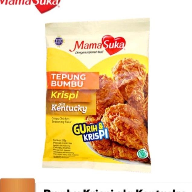

MAMA SUKA Tepung Bumbu Krispi Serbaguna 210 GR