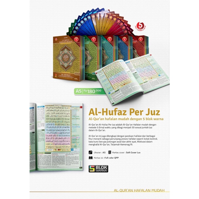 Al Quran Hafalan Terjemah Al-Hufaz PerJuz ukA5 Alquran Alhufaz Per Juz