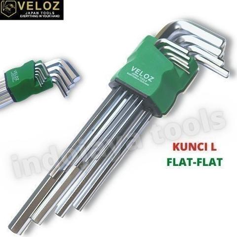 Veloz Kunci L Set 9 Pcs mm Panjang - Kunci L Set 9Pcs Panjang Veloz