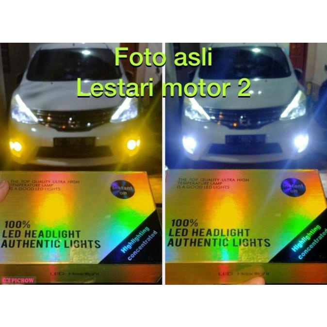 Lampu Foglamp Headlamp LED H11 H16 H8 2 Warna Putih Kuning