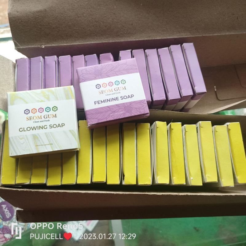 SEOM GUM PEMININE SOAP & SEOM GUM GLOWING SOAP