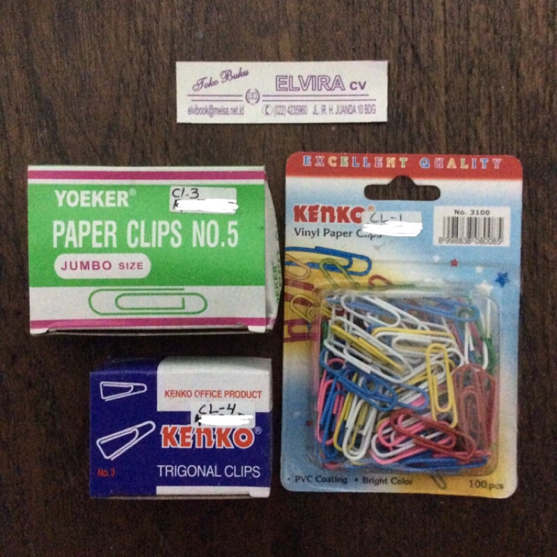 

Paper Clip Kecil & Besar/Trigonalclip/Pushpin