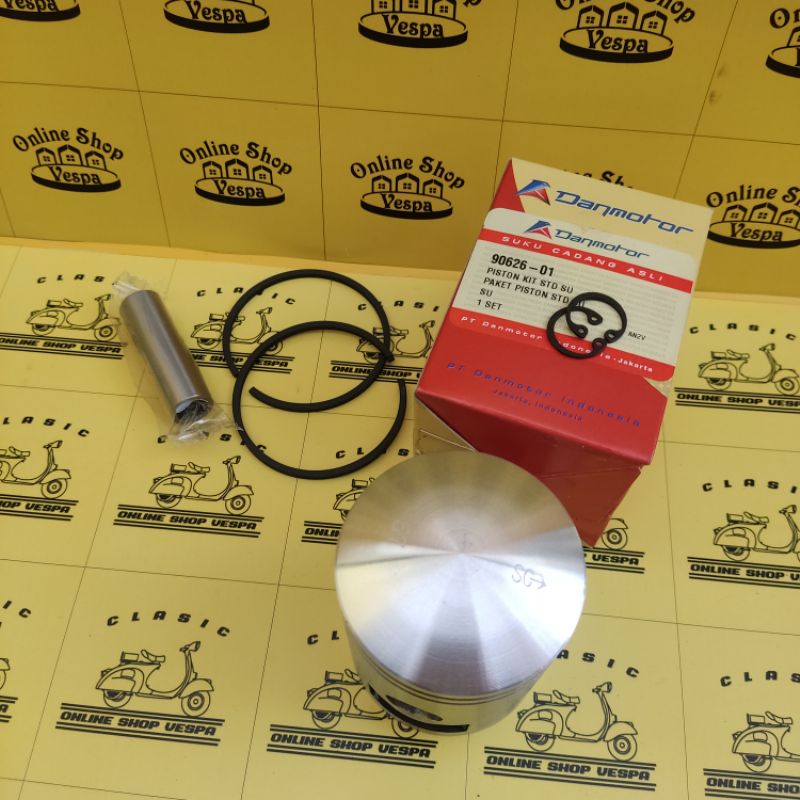 Piston Kit Vespa Super / Seher Vespa Super Standar Danmotor