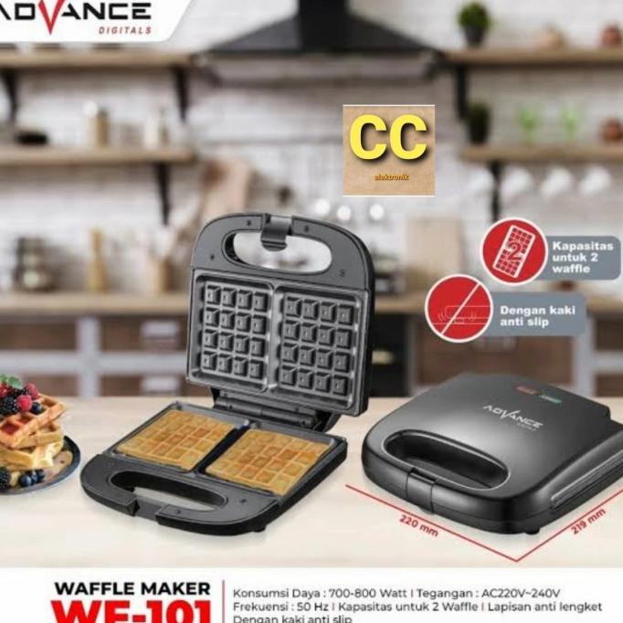 Advance WF-101 Waffle Maker - Pemanis Sarapan Anda dengan Roti Waffel Enak