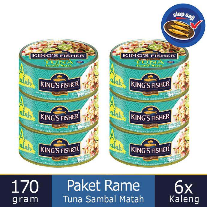 

Promo Paket 6 Pcs King's Fisher Tuna Sambal Matah Daging Tuna Makanan Kaleng