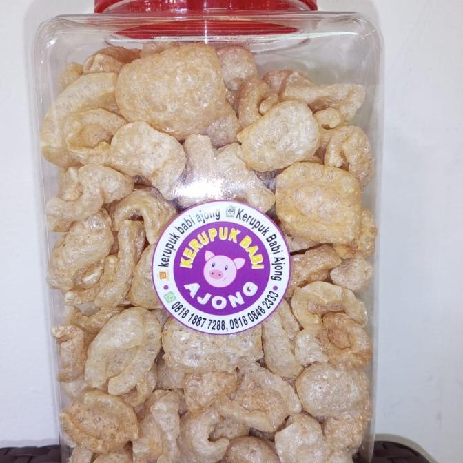 

Promo kerupuk babi toples tanggung 450gr