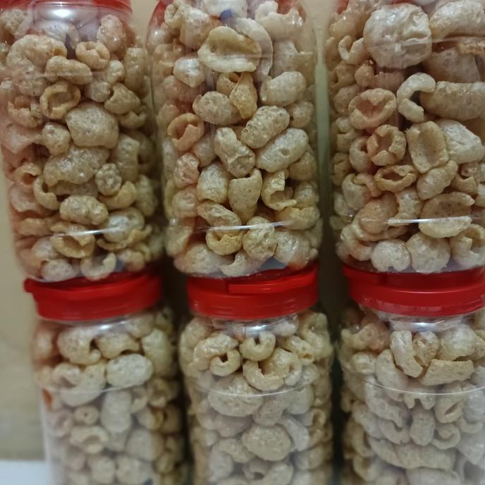 

Promo krupuk kulit babi kualitas premium toples 3 liter