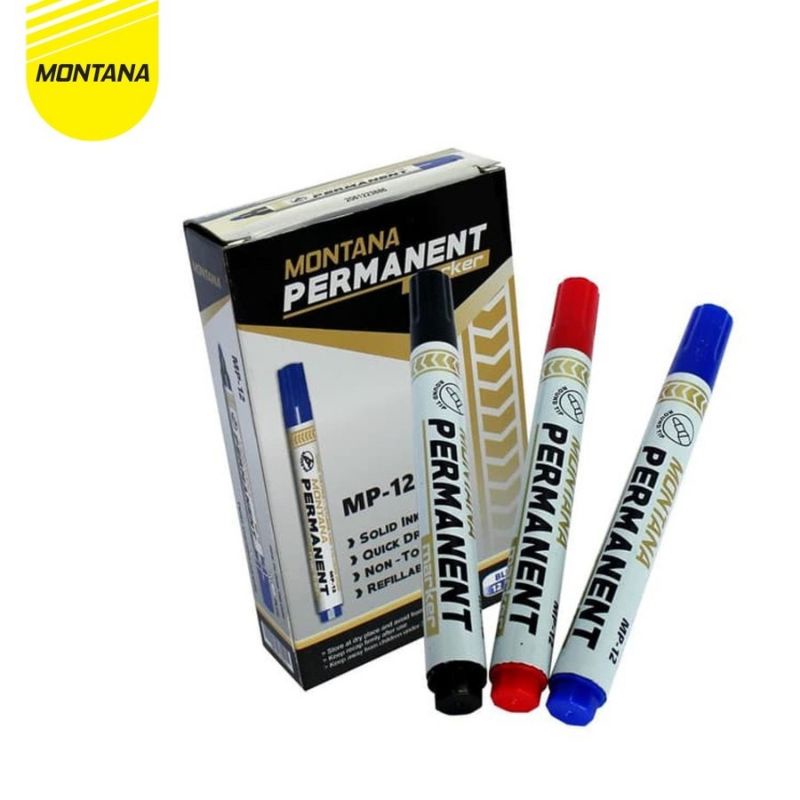 

Spidol permanent permanen Montana khusus warna hitam isi 1pcs