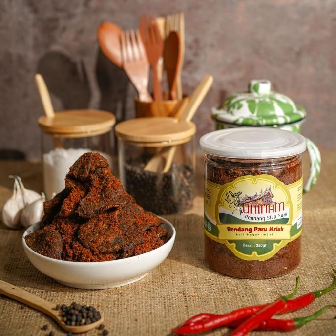 

Promo Rendang Paru Kriuk Uninam 250gr
