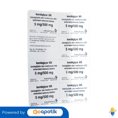 KOMBIGLYZE XR STRIP 7 TABLET