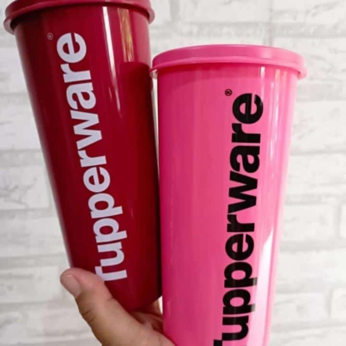 TUPPERWARE GIANT TUMBLER PINK MAROON [A10] TERBARU