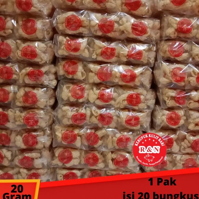 

Promo KERUPUK KULIT BABI R&N 20GRAM 1 PAK ISI 20 BUNGKUS (B2) KERUBI