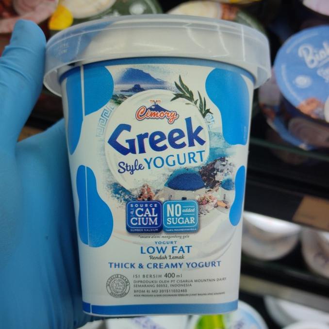 

cimory set yoghurt greek low fat 400ml