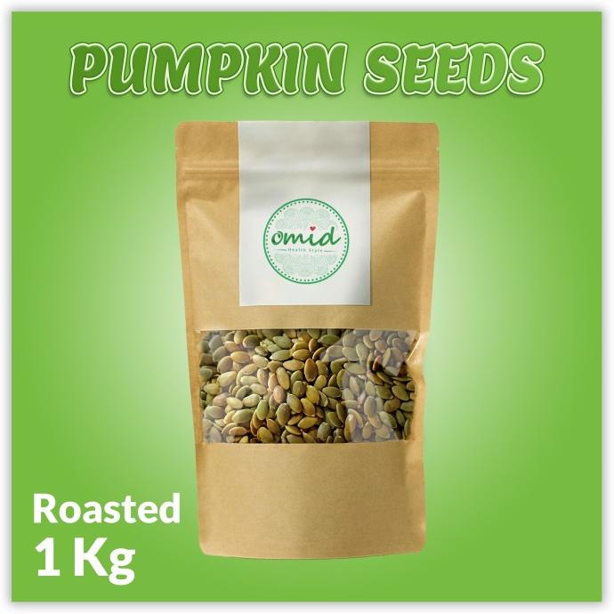 

Promo 1kg - Organic Roasted Pumpkin Seeds | Biji Labu Panggang Organik