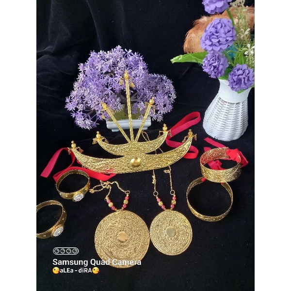 SET pengantin adat TIMOR LESTE // aksesoris pengantin // mahkota KAIBAUK TIMOR LESTE