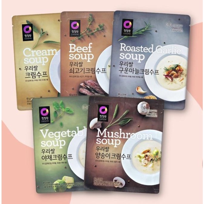 

'+'+'+'+] Daesang Cream Soup Beef Garlic Mushroom Vegetable Chung Jung One