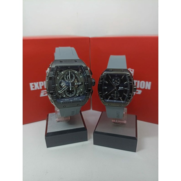 Jam Tangan Couple Expedition 6782 E6782 EX Couple Tali Karet / Rubber