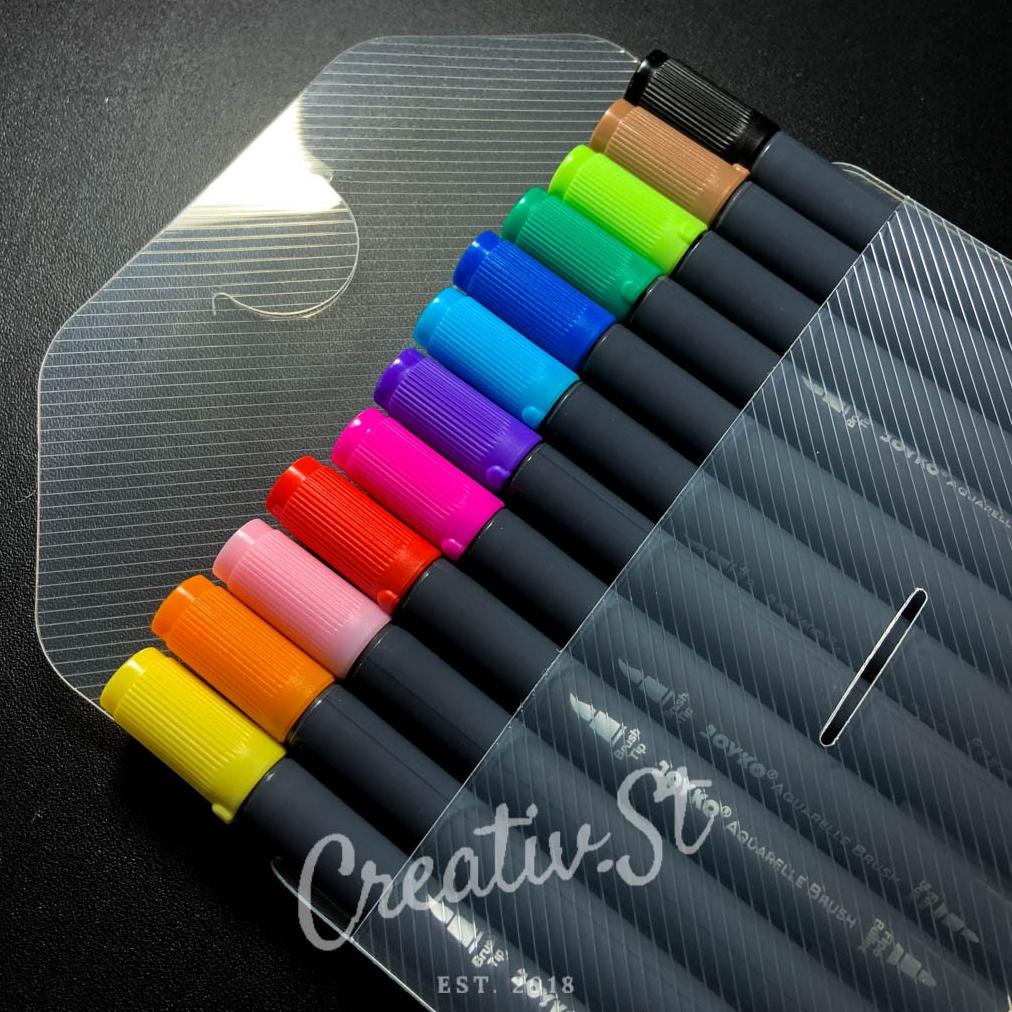 

Promo Habis Joyko Brush Pen Aquarelle 12 Warna Clp-43
