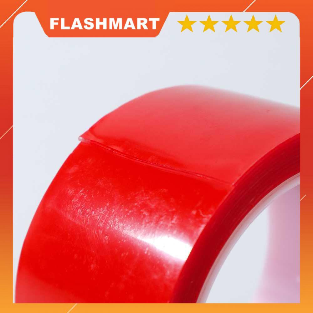 FLASHMART Selotip Double Sided Tape Transparent Acrylic 3m - HL878