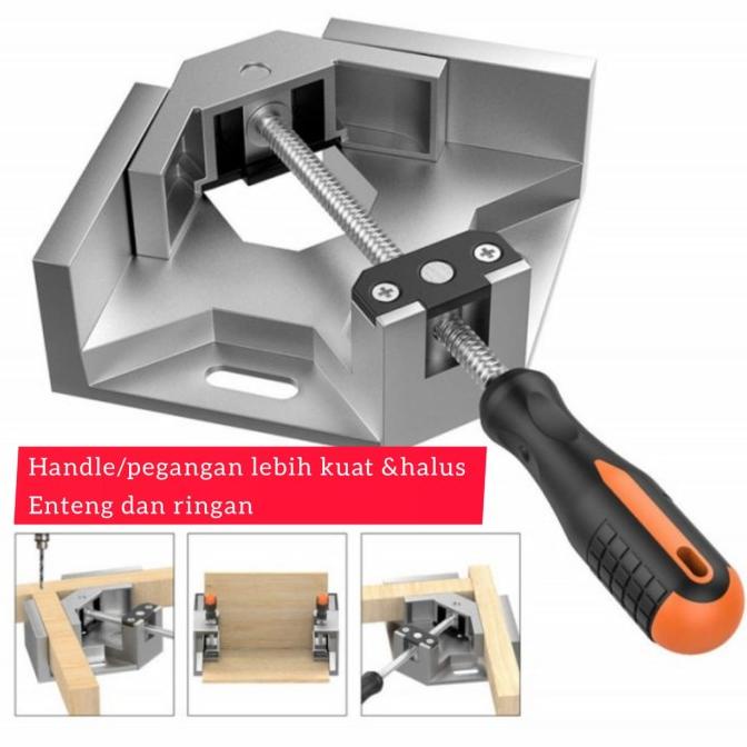 Corner clamp Catok klem kayu sudut siku swing jaw vise catok