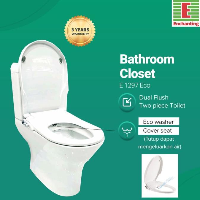 Toilet | Kloset Duduk Europe Enchanting E1297Eco - Bidet Modern