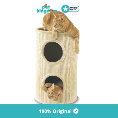 Pawise Mainan Kucing Scratcher  Giant 34x34x60cm - Putih