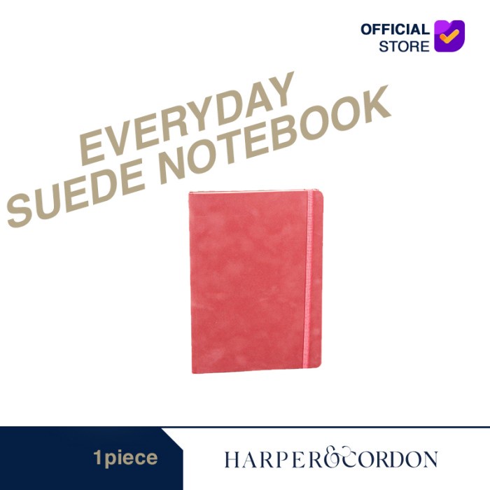 

TERLARIS Everyday Suede Notebook in Rose /BUKU TULIS SEKOLAH/BUKU TULIS SIDU/BUKU TULIS AESTHETIC