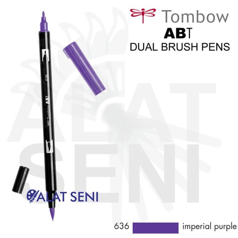 

Trending Tombow Dual Brush Pen Abt 636-Imperial Purple /Tombow Abt Dual Brush Pen - Spidol Tombow Berwarna