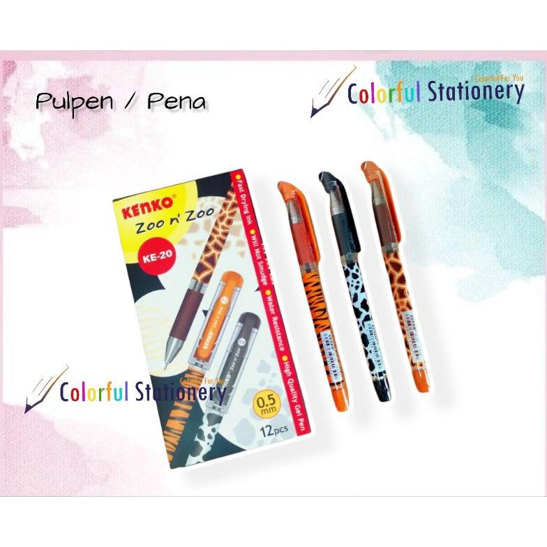 

Diskon Habis Pulpen / Ballpoint / Pen Gell Kenko Zoo N' Zoo Ke-20 (12 Pcs)