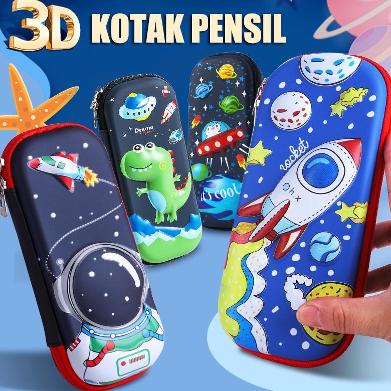 

Viral Tempat Pensil Kotak Pensil Gambar 3D Anak Import Kotak Pensil 3D Bahn Eva Anti Air